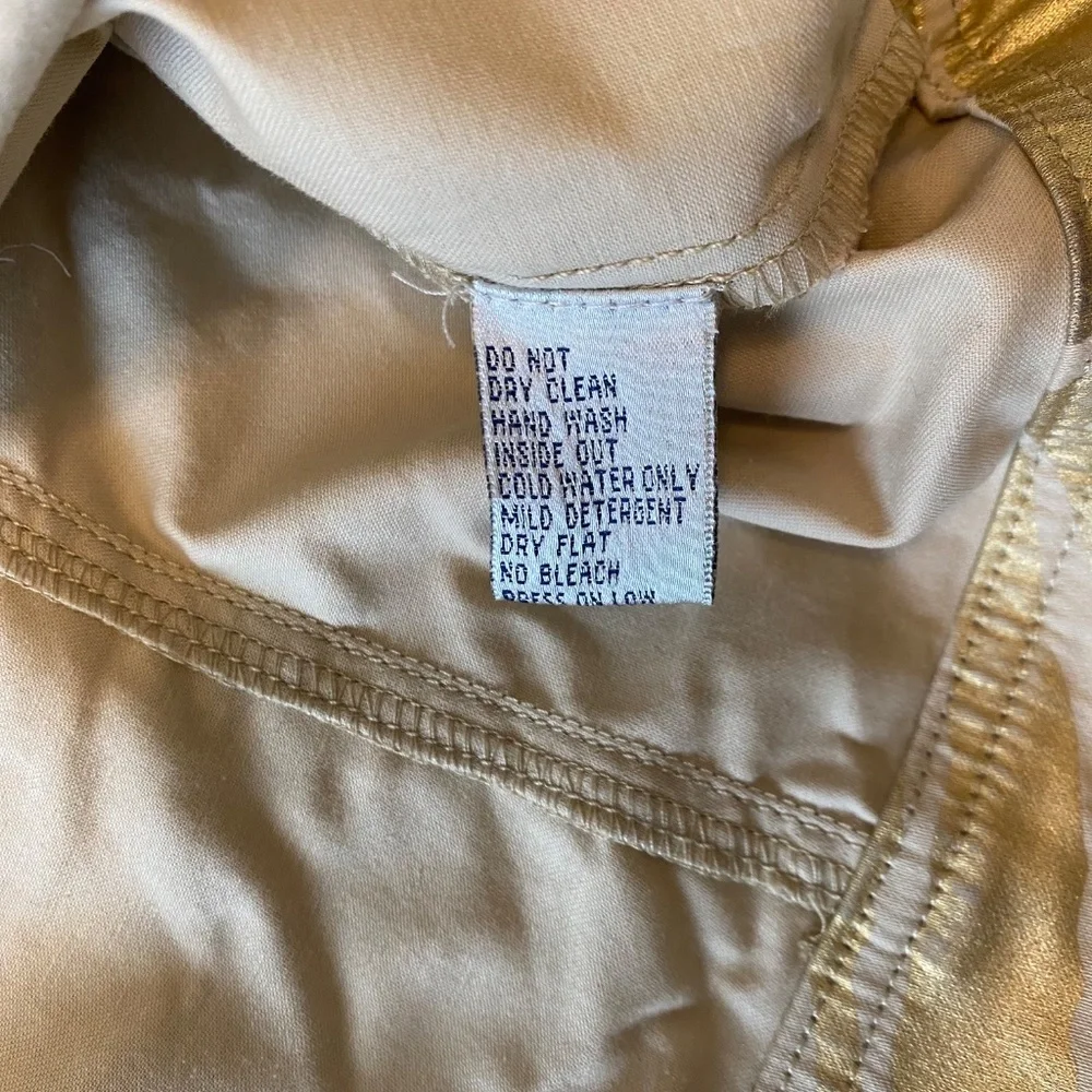 Just B  Gold Animal Print Jacket‎ Sz L - Picture 8 of 9